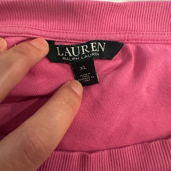Ralph Lauren Women's Pink Long Sleeve Top size XL - Picture 6 of 6